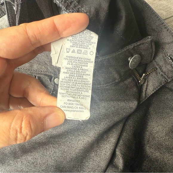Prana Breathe Jean Black Denim Slim Fit Jeans - Picture 4 of 10